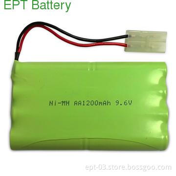 9.6V AA 1200mAh Rechargeable NIMH battery pack for RC toys